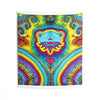 Dancing Bear Heart Burst Tie-Dye Tapestry | JamminOn