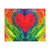 Rainbow Heart of Love Tie-Dye Canvas Print | JamminOn