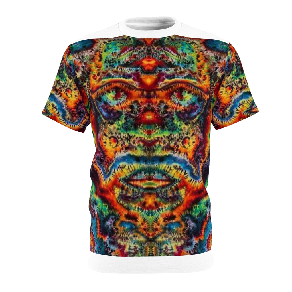 Abstract Mirror Mandala Tie-Dye AOP Shirt - JamminOn