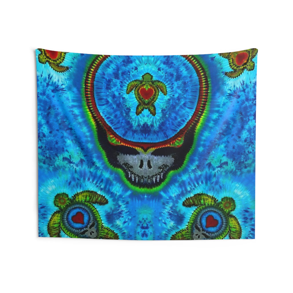 Peace Sign Fire Tie-Dye Wall Tapestry | JamminOn