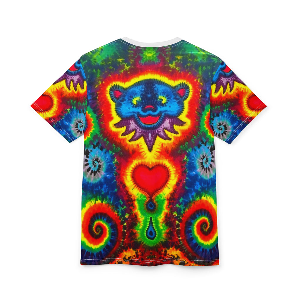 Blue Bear Heart Tie-Dye AOP Shirt | JamminOn