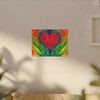Rainbow Heart of Love Tie-Dye Canvas Print | JamminOn