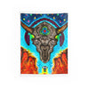 Desert Skull Cosmic Tie-Dye Wall Tapestry | JamminOn