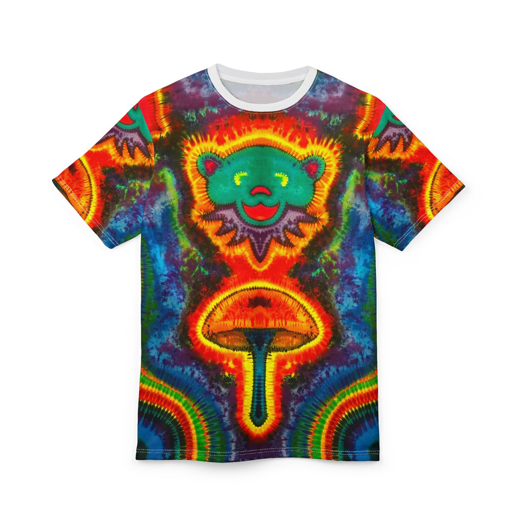 Bear & Mushroom Tie-Dye AOP Shirt | JamminOn