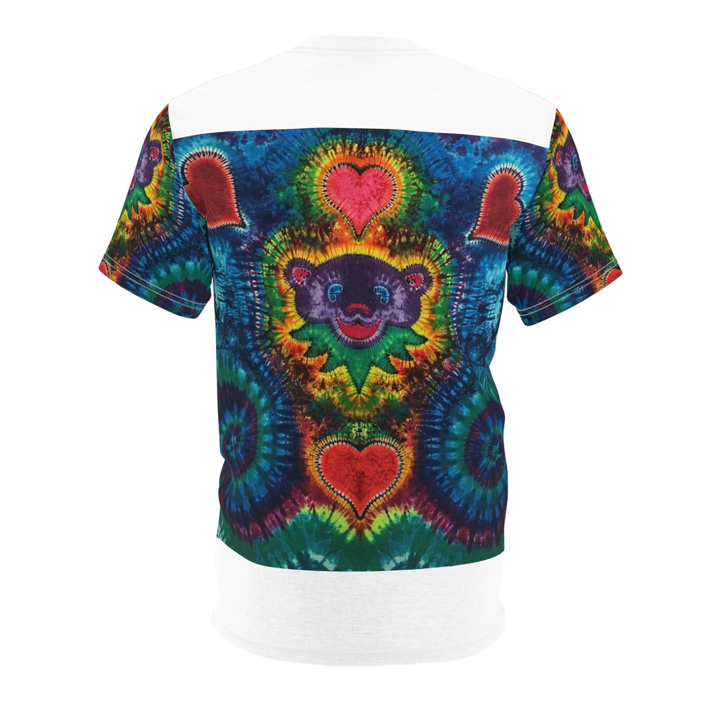 Cosmic Bear Hearts Tie-Dye AOP Shirt - JamminOn
