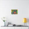 Om Symbol Rainbow Tie-Dye Canvas Print | JamminOn