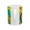 Om Symbol Rainbow Tie-Dye Ceramic Mug | JamminOn