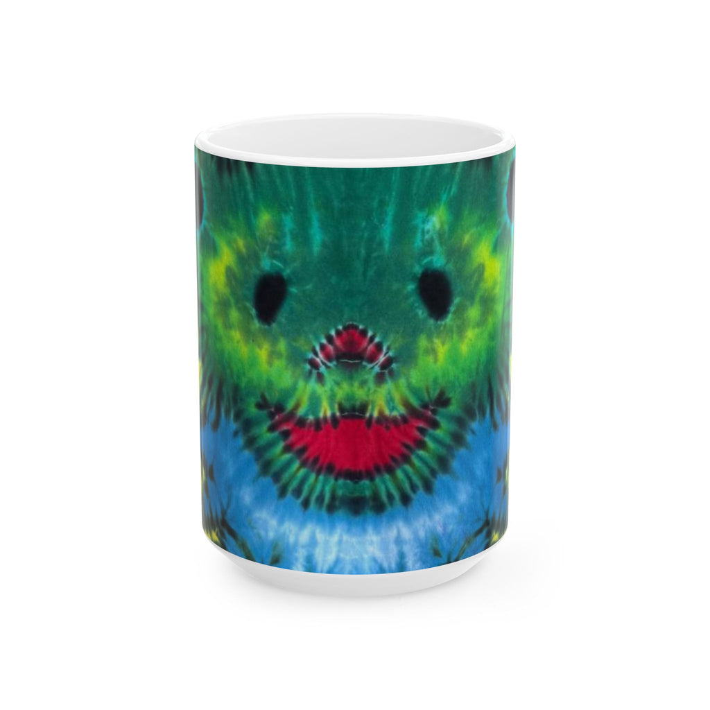 Rainbow Bear Full Spectrum Psychedelic Tie-Dye Coffee Mug | JamminOn