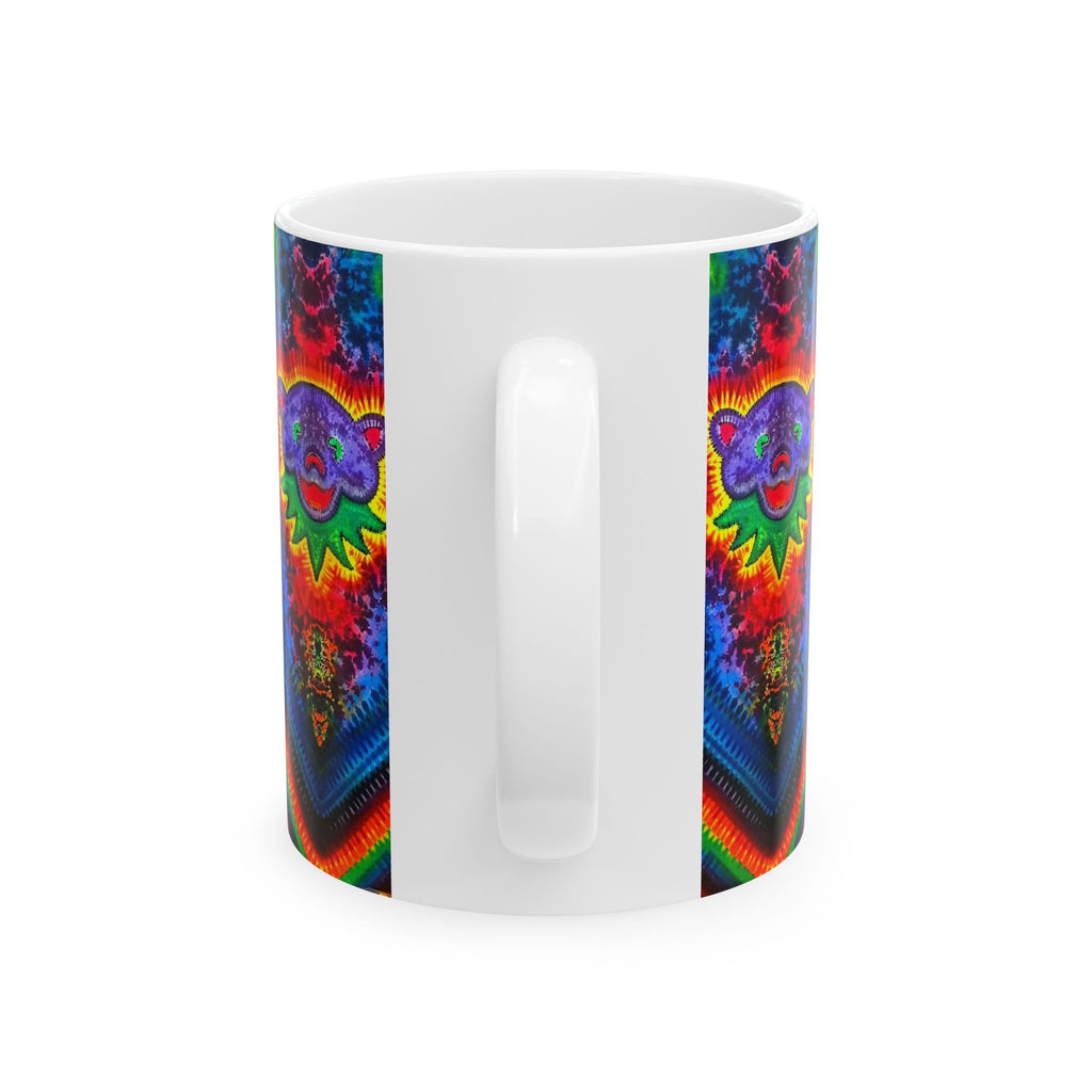 Purple Bear Chevron Tie-Dye Ceramic Mug | JamminOn
