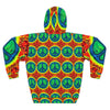 Peace Sign Fire Tie-Dye AOP Hoodie | JamminOn