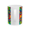 Om Symbol Rainbow Tie-Dye Ceramic Mug | JamminOn