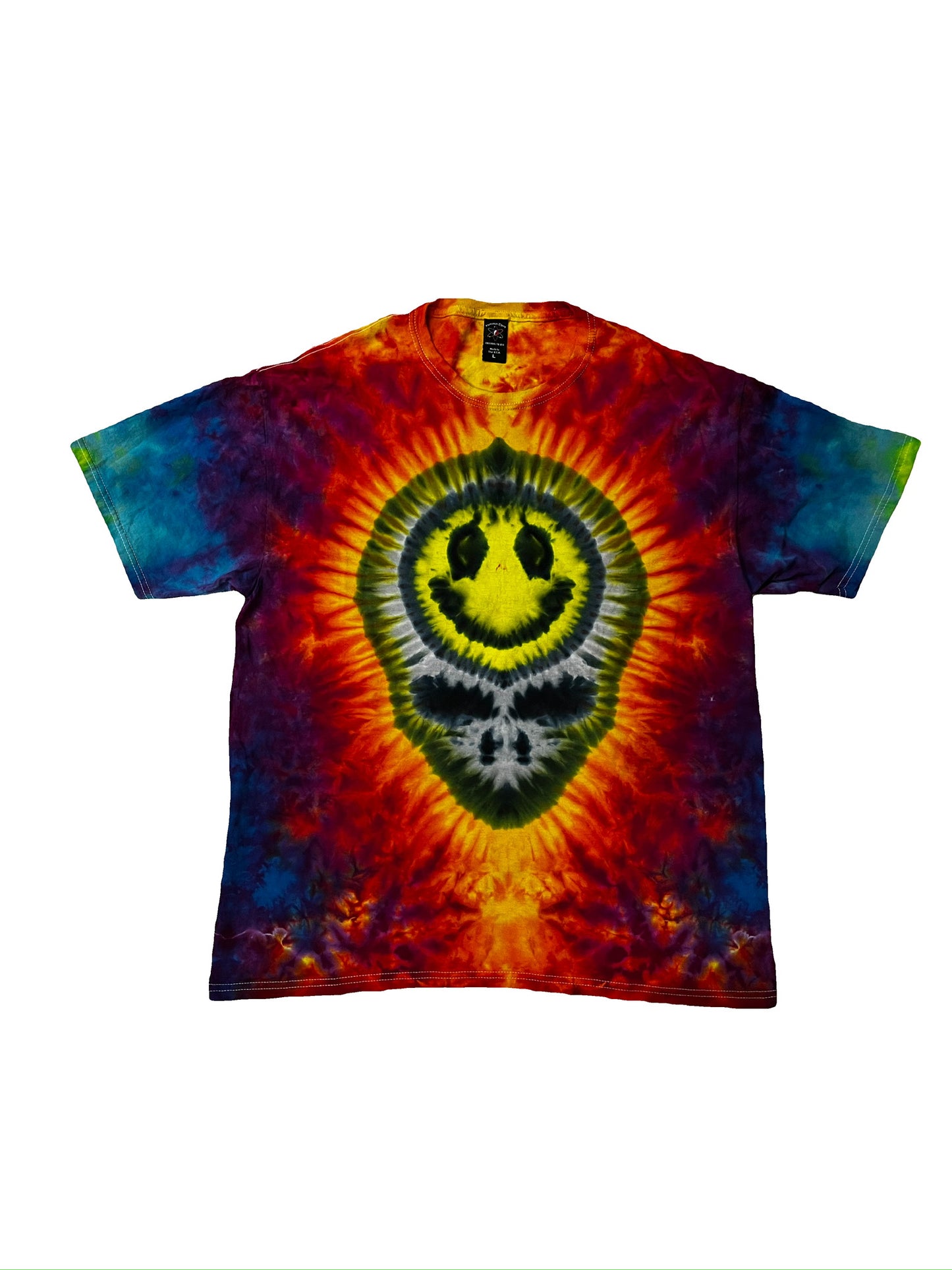 Grateful Dead Smiley Skull Tie- Dye Large