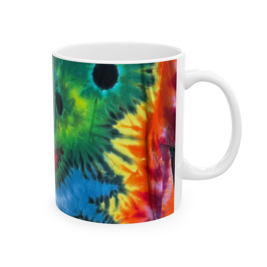 Rainbow Bear Full Spectrum Psychedelic Tie-Dye Coffee Mug | JamminOn
