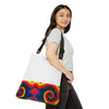 Purple Dancing Bear Hearts Tie-Dye Tote Bag | JamminOn