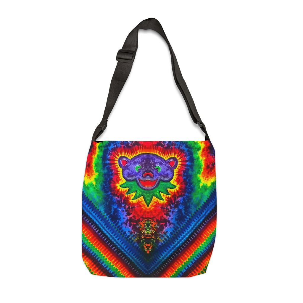 Purple Bear Chevron Tie-Dye Tote Bag | JamminOn