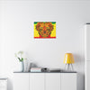 Rasta Lion Tie-Dye Canvas Print | JamminOn