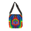 Purple Bear Chevron Tie-Dye Tote Bag | JamminOn