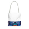 Cosmic Bear Mandala Psychedelic Tie-Dye Tote Bag | JamminOn
