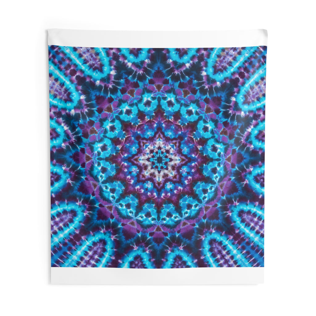 Azure Tie-Dye Psychedelic Wall Tapestry | JamminOn