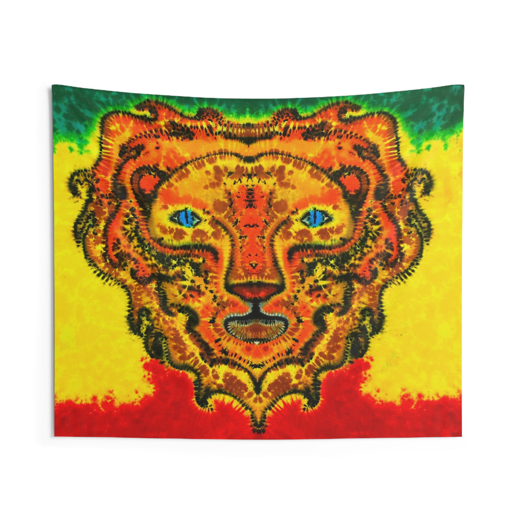 Rasta Lion Tie-Dye Wall Tapestry | JamminOn