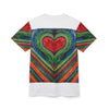 Chevron Rainbow Heart Tie-Dye AOP Shirt - JamminOn