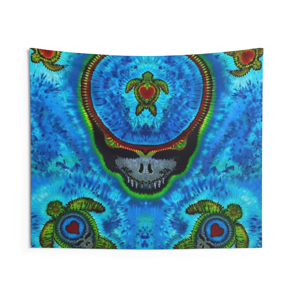 Peace Sign Fire Tie-Dye Wall Tapestry | JamminOn