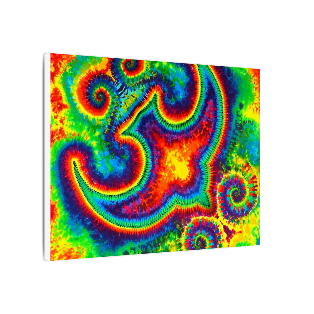 Om Symbol Rainbow Tie-Dye Canvas Print | JamminOn