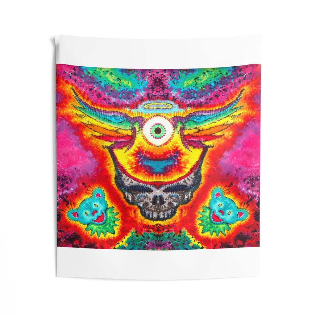 Cosmic Third Eye Stealie Tie-Dye Tapestry | JamminOn