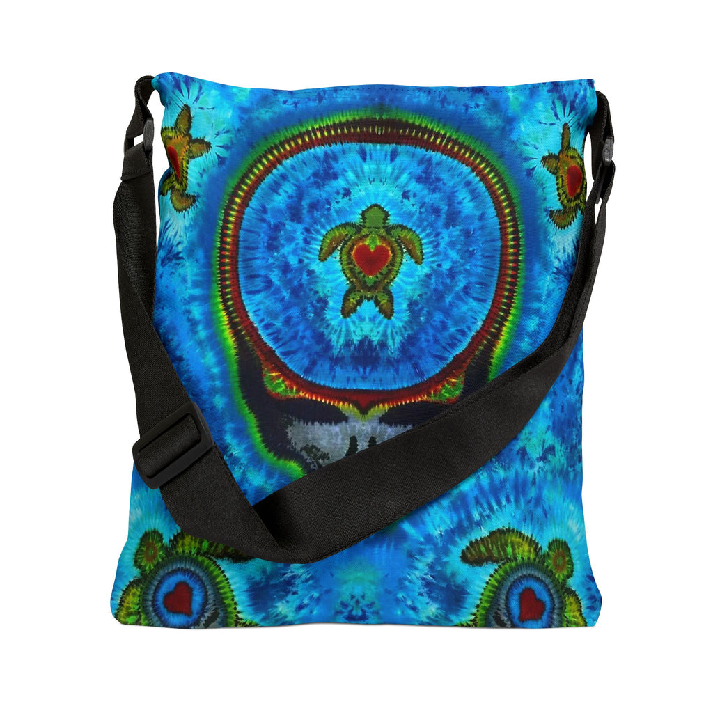 Stealie Turtle Mandala Tie-Dye Tote Bag | JamminOn