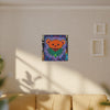 Orange Bear Radial Tie-Dye Wall Art Canvas Print | JamminOn