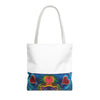 Cosmic Bear Hearts Psychedelic Tie-Dye Tote Bag | JamminOn