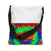 Orange Bear Rainbow Spirals Tie-Dye Tote Bag | JamminOn