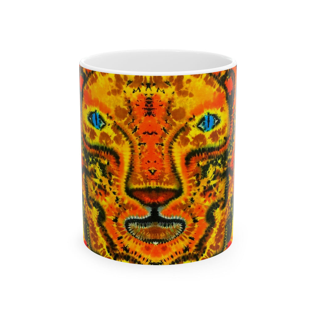 Rasta Lion Tie-Dye Ceramic Mug | JamminOn
