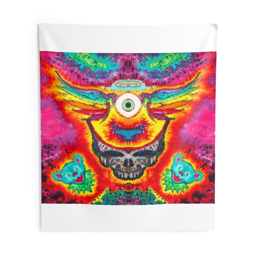Cosmic Third Eye Stealie Tie-Dye Tapestry | JamminOn