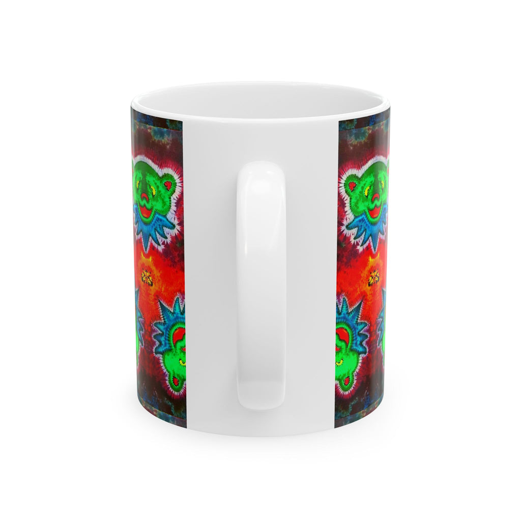 Triple Dancing Bears Tie-Dye Ceramic Mug | JamminOn