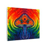 Psychedelic Mushroom Mandala Tie-Dye Canvas Print | JamminOn