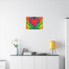 Rainbow Heart of Love Tie-Dye Canvas Print | JamminOn