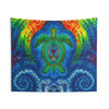 Rainbow Arch Sea Turtle Tie-Dye Wall Tapestry | JamminOn