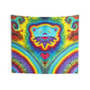 Dancing Bear Heart Burst Tie-Dye Tapestry | JamminOn