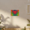 Rainbow Heart of Love Tie-Dye Canvas Print | JamminOn