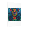 Cosmic Bear Hearts Tie-Dye Wall Art Canvas Print | JamminOn