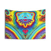 Dancing Bear Heart Burst Tie-Dye Tapestry | JamminOn