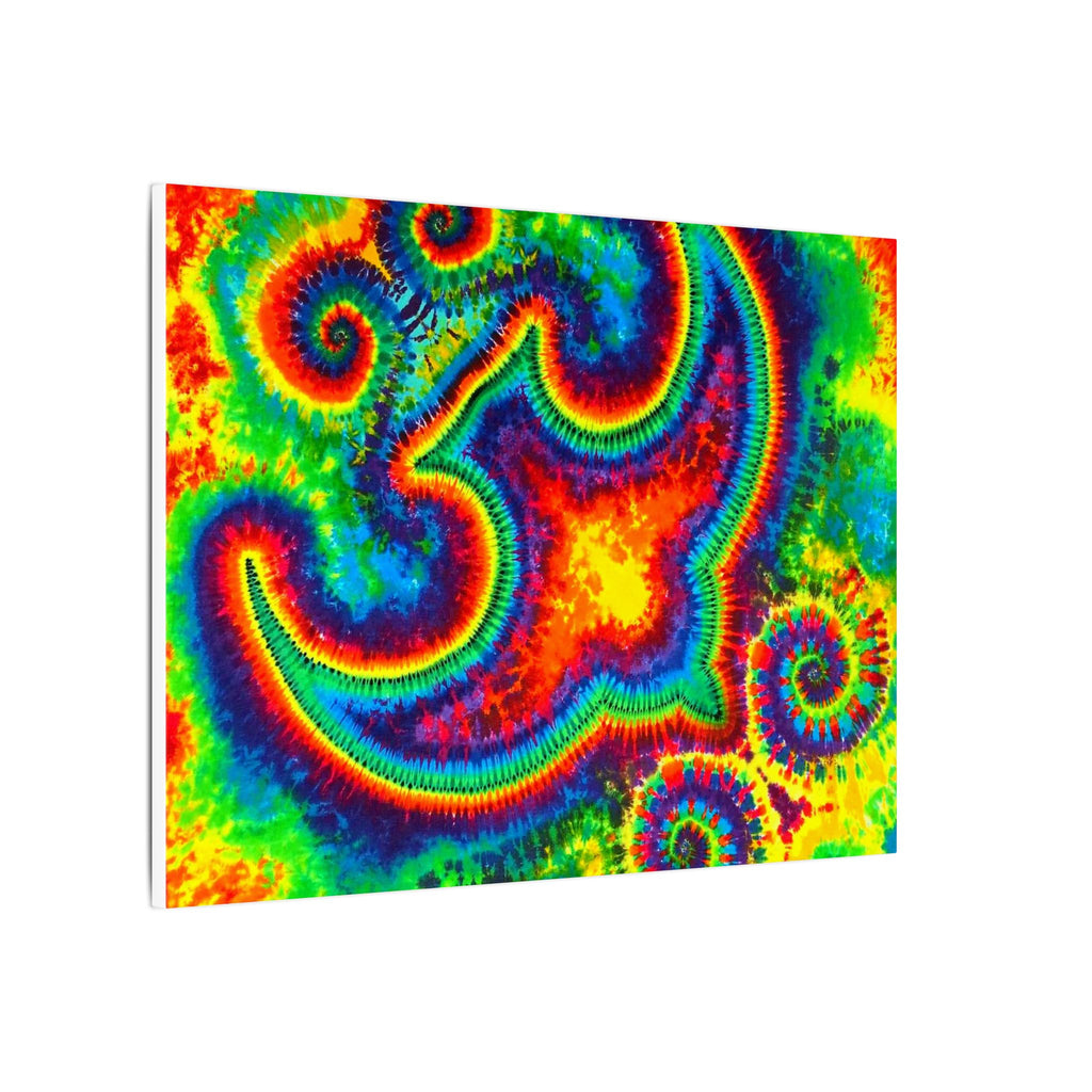 Om Symbol Rainbow Tie-Dye Canvas Print | JamminOn