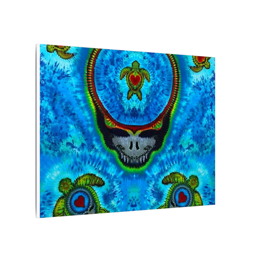 Peace Sign Fire Tie-Dye Canvas Print | JamminOn