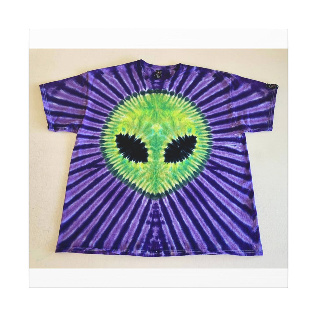 Alien Starburst Tie-Dye Wall Art Canvas Print | JamminOn