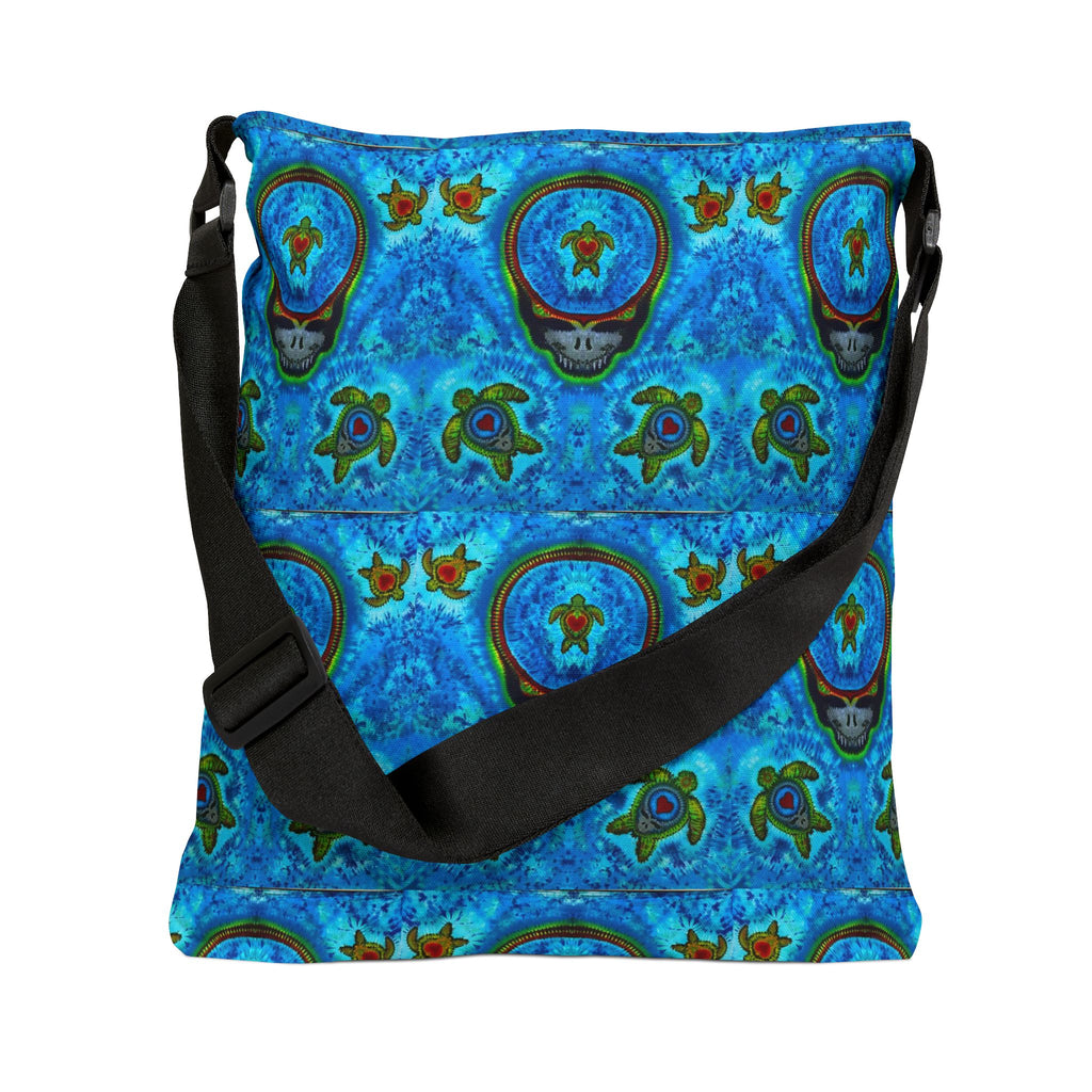 Peace Sign Fire Tie-Dye Tote Bag | JamminOn