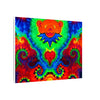 Orange Bear Rainbow Spirals Tie-Dye Canvas Print | JamminOn