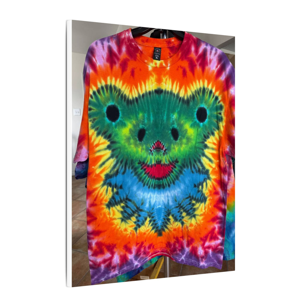 Rainbow Bear Full Spectrum Tie-Dye Wall Art Canvas Print | JamminOn