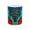Buffalo Skull Tie-Dye Ceramic Mug | JamminOn
