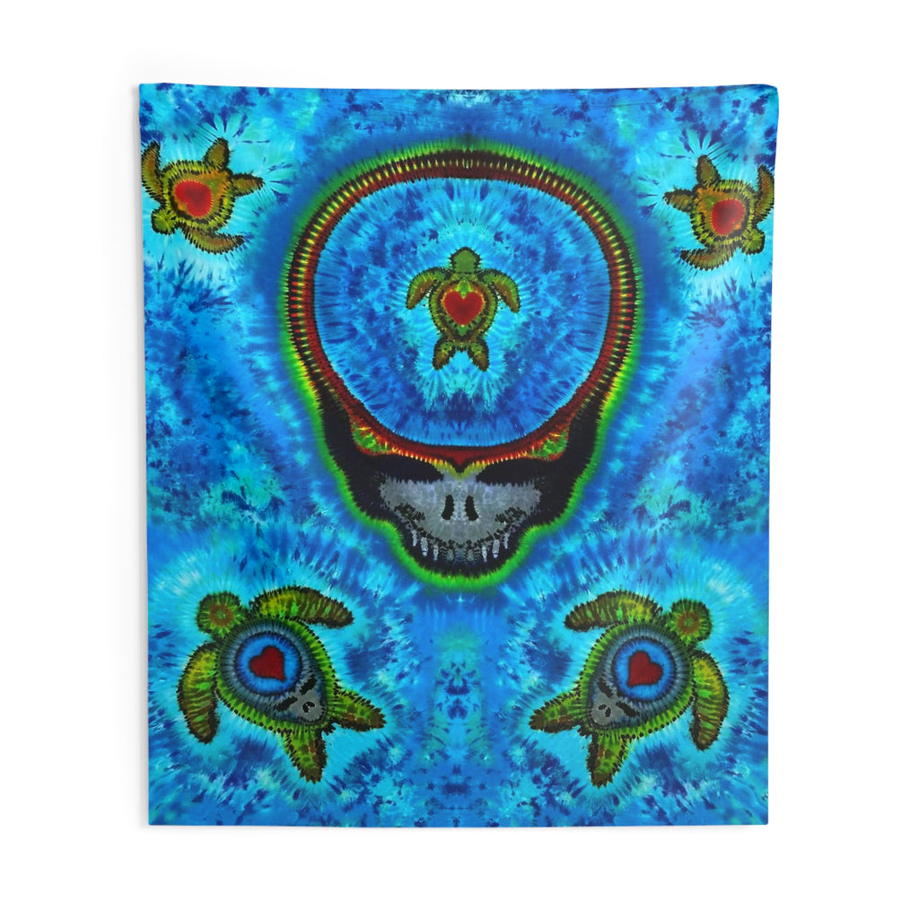 Peace Sign Fire Tie-Dye Wall Tapestry | JamminOn